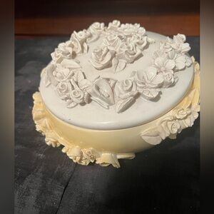 Floral Ceramic Decorative Box
